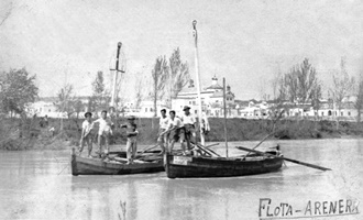 extracción de árido del río Genil