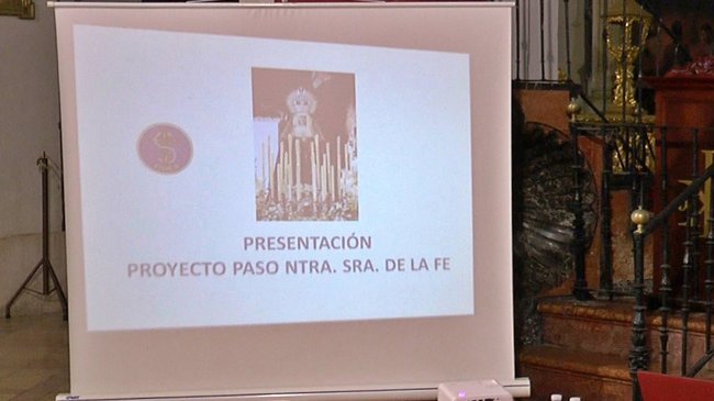 Presentado el proyecto para el nuevo paso de palio de Ntra. Sra. de la Fe