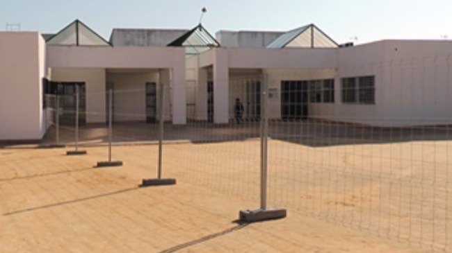 construcción del nuevo aulario en el Colegio Andalucía