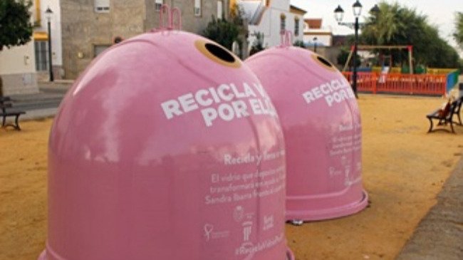 iglus de vidrios rosas