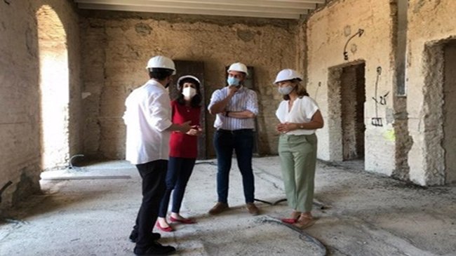 obras de rehabilitación del Ayuntamiento de Fuentes de Andalucía