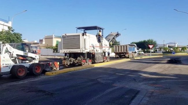 travesía de la localidad sevillana de Fuentes de Andalucía