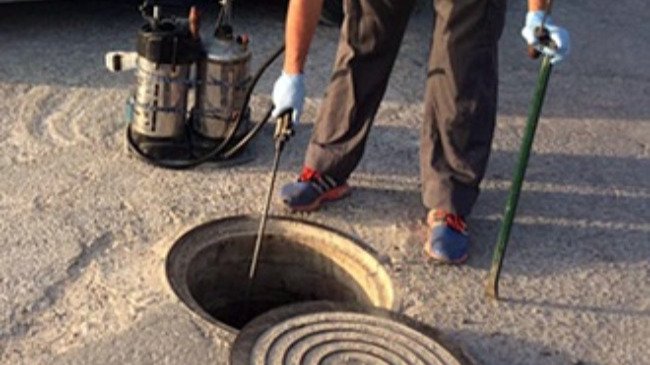 fumigación alcantarillado