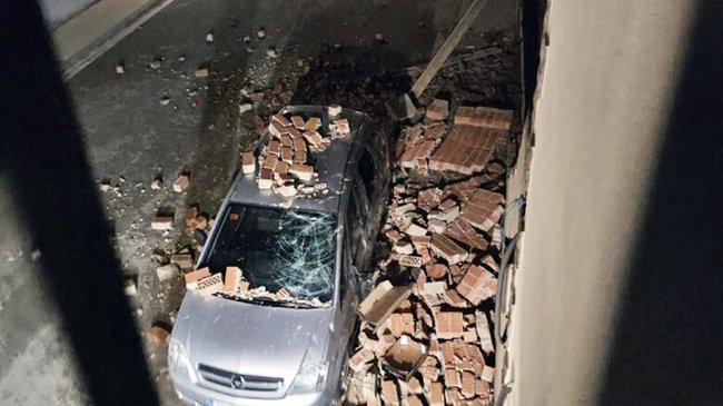 destrozos de la borrasca 'Bernard' en fuentes de andalucia