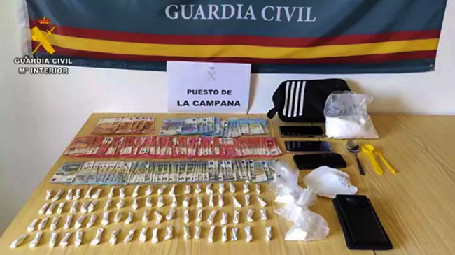 90 gramos de cocaína