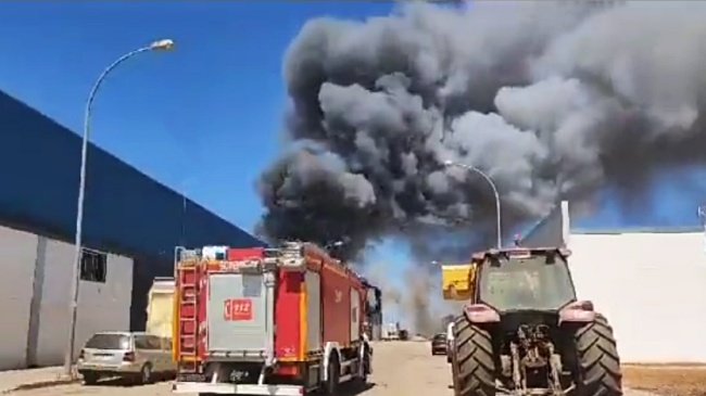 incendio de una nave en La Luisiana