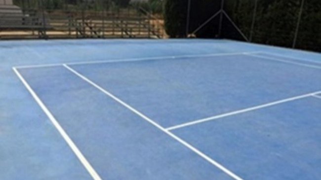 pistas de tenis del polideportivo municipal del Valle