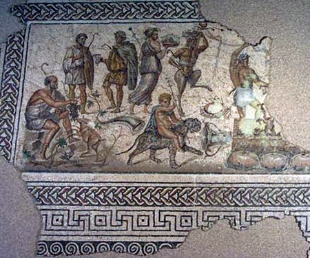 MOSAICO DEL "DON DEL VINO.