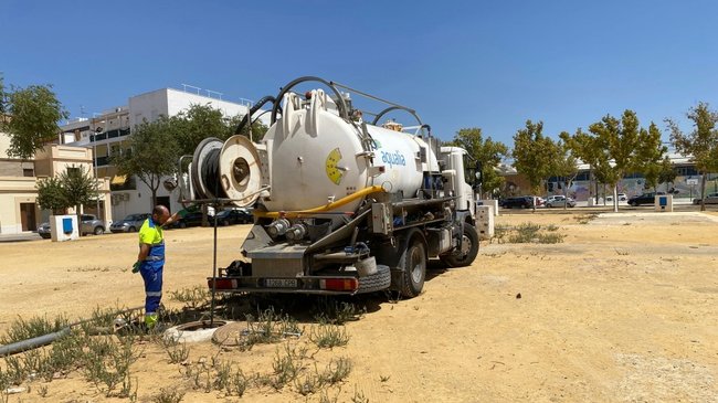 limpieza alcantarillado del recinto ferial