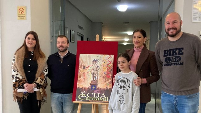 Presentacion del cartel anunciador y las actividades del Carnaval de Écija 2024