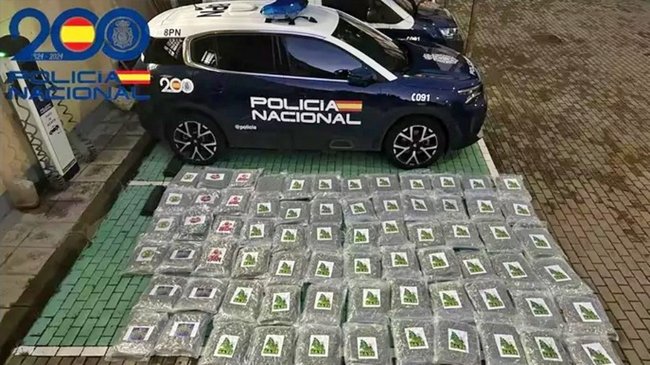 70 kilos de marihuana