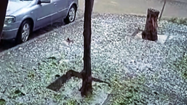 Fuerte granizada en la ciudad de Écija