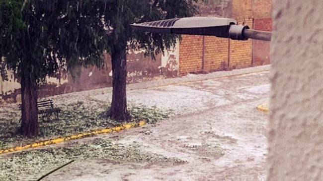 Fuerte granizada en la ciudad de Écija